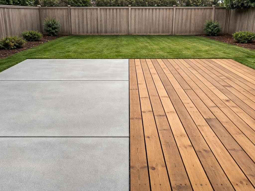 Concrete Patio vs Wood Deck Cost: Real Price Breakdown